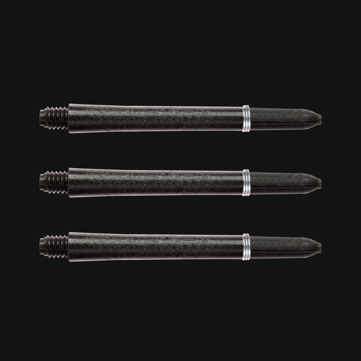 Smiginio strėlyčių koteliai Winmau Carbon Fibre Medium Black Dart Shaft