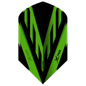 Smiginio strėlyčių sparneliai XQ Max Slim S PVC Flights Black/Green 3vnt Smiginio strėlyčių sparneliai XQ Max Slim S PVC Flights Black/Green 3vnt