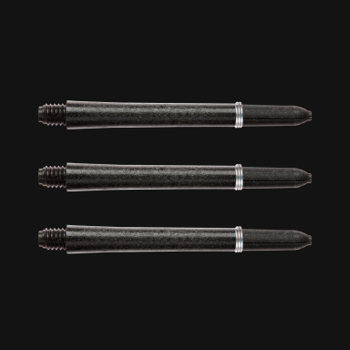 Smiginio strėlyčių koteliai Winmau Carbon Fibre Medium Black Dart Shaft