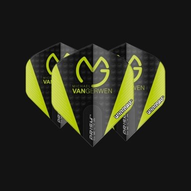 Smiginio strėlyčių sparneliai Winmau Alpha Standard Dart Flights black/green