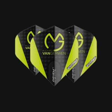 Smiginio strėlyčių sparneliai Winmau Alpha Standard Dart Flights black/green Smiginio strėlyčių sparneliai Winmau Alpha Standard Dart Flights black/green