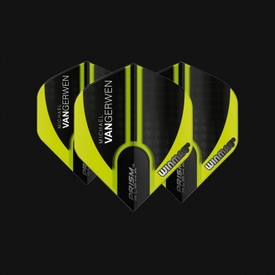 Smiginio strėlyčių sparneliai Winmau Alpha Standard Dart Flights black/green Smiginio strėlyčių sparneliai Winmau Alpha Standard Dart Flights black/green