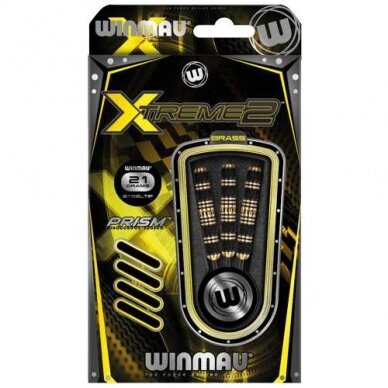 Smiginio strėlytės Winmau Xtreme2 Brass blister-24g Smiginio strėlytės Winmau Xtreme2 Brass blister-24g