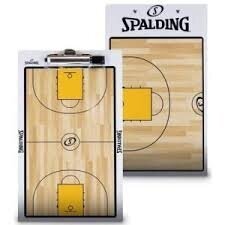 SPALDING Taktinė trenerio lenta su rašikliu dvipusė
