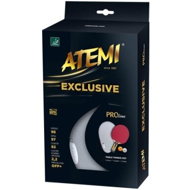 Stalo Teniso Raketė Atemi Exclusive Pro Line (Su Kietu Dėklu) Stalo Teniso Raketė Atemi Exclusive Pro Line (Su Kietu Dėklu)