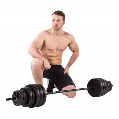 Štangos ir hantelių rinkinys Tunturi 50kg 1