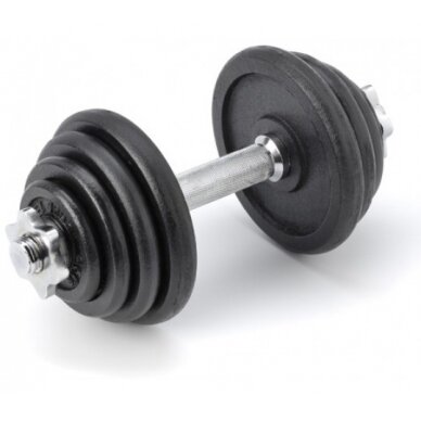 Surenkamas metalinis hantelis Prove 14kg Surenkamas metalinis hantelis Prove 14kg