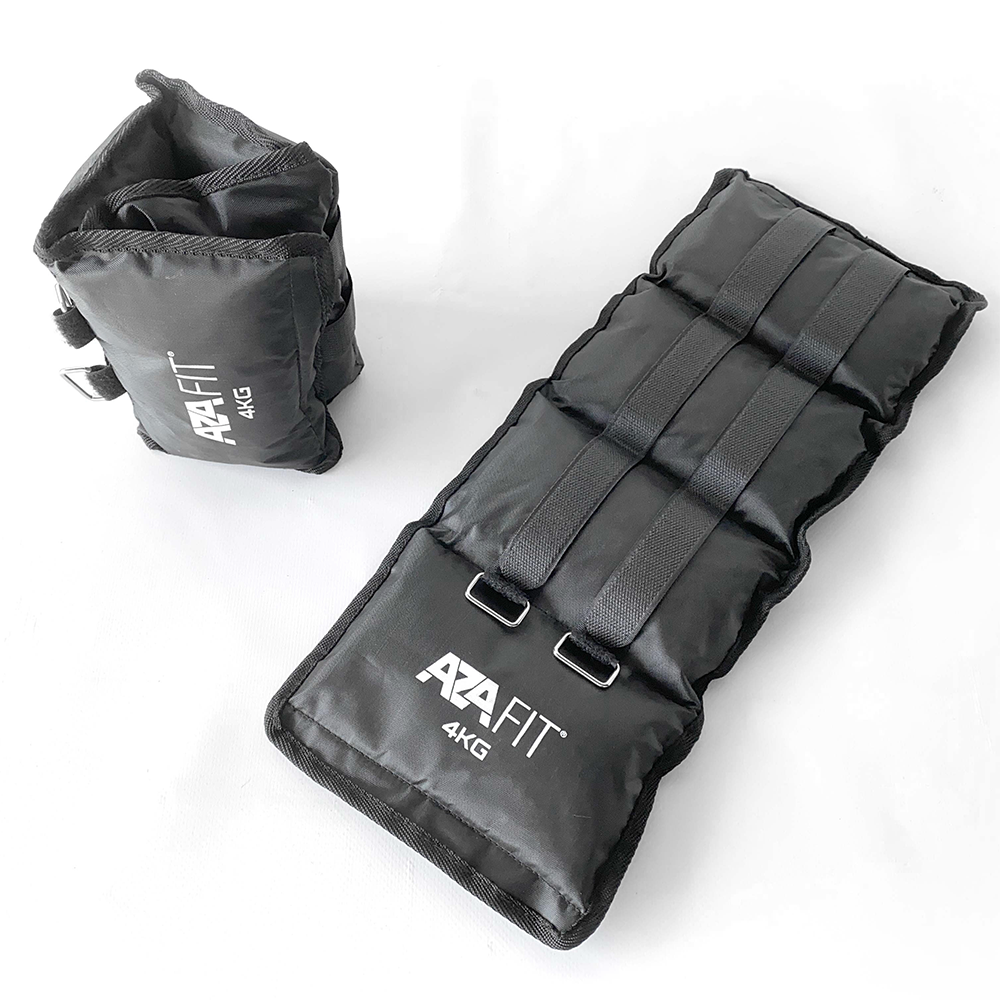Svoriai ant kojų AzaFit 2x4kg Svoriai ant kojų AzaFit 2x4kg
