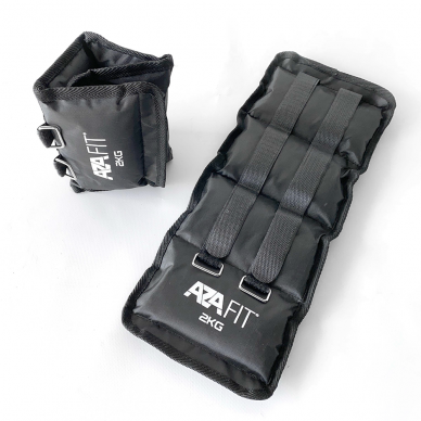 Svoriai ant kojų AzaFit 2x2kg Svoriai ant kojų AzaFit 2x2kg