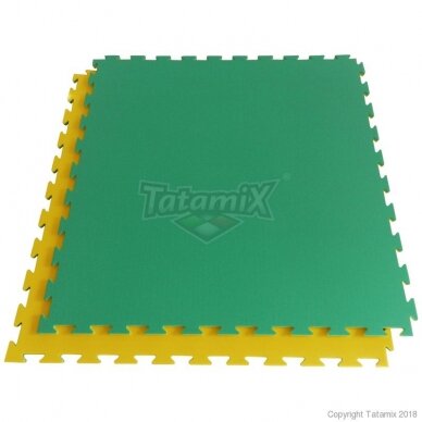 Tatamis XPE-FR 100x100x1,4cm (geltona/žalia) (pagal užsakymą) 3