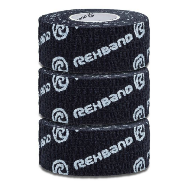 Teipas RX Athletic Power Wrap 25mm x 4.5m White/Black-Black (3vnt)