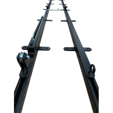 Tinklinio stovai montuojami prie sienos 250cm 2 Tinklinio stovai montuojami prie sienos 250cm 2