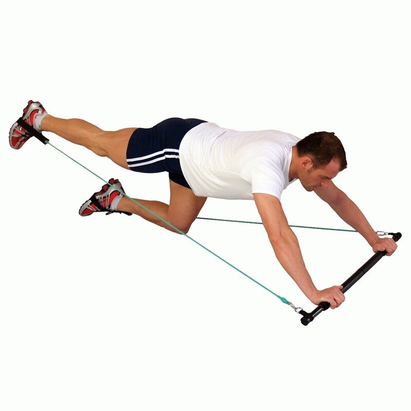 Treniruočių lazda Body-stick (komplekte 4 gumų poros) 2 Treniruočių lazda Body-stick (komplekte 4 gumų poros) 2